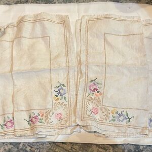 Vintage Cross Stitch Napkins